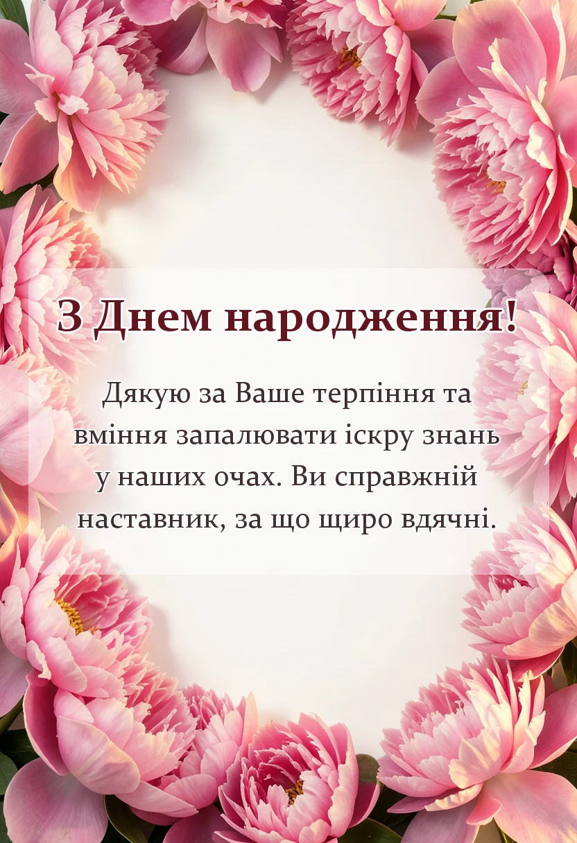 вітальна листівка - листівка подяка вчителю ідеї тексти шаблони