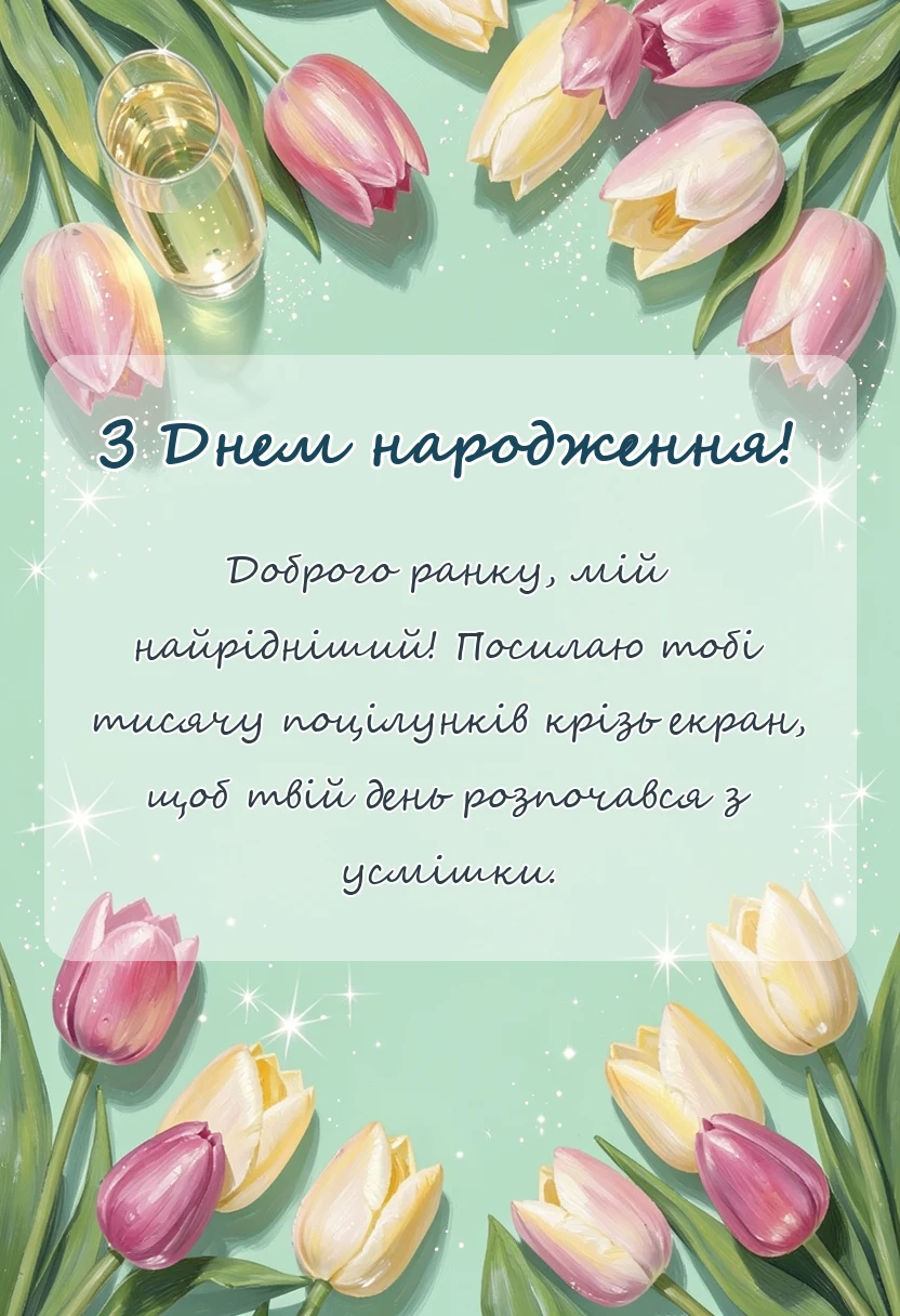 унікальна листівка - картинки доброго ранку коханому на відстані