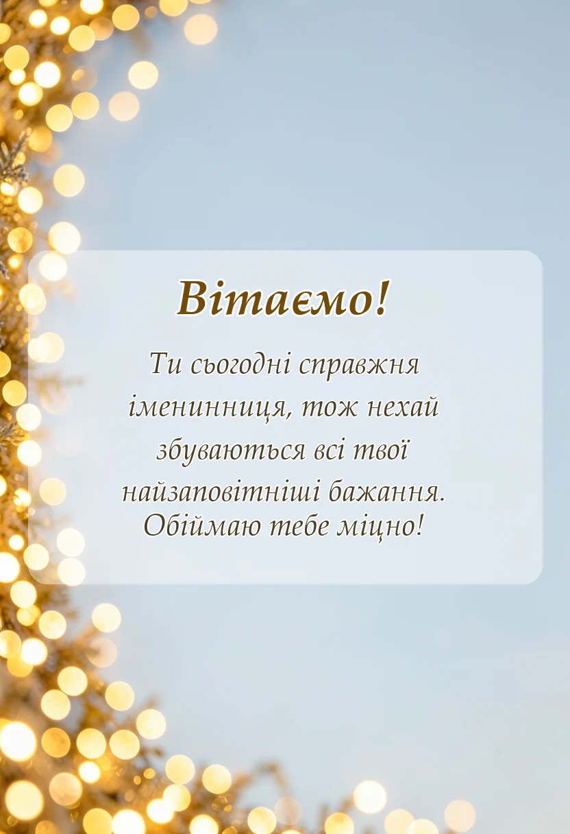 листівка з побажанням - привітання з днем народження 7 років дівчинці