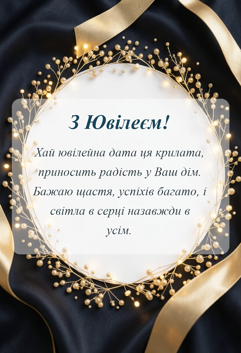 святкова картинка: вірші привітання з ювілеєм