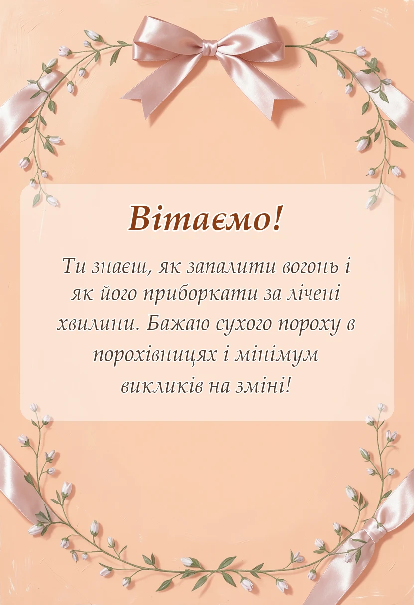 унікальна листівка - прикольні привітання з днем пожежника
