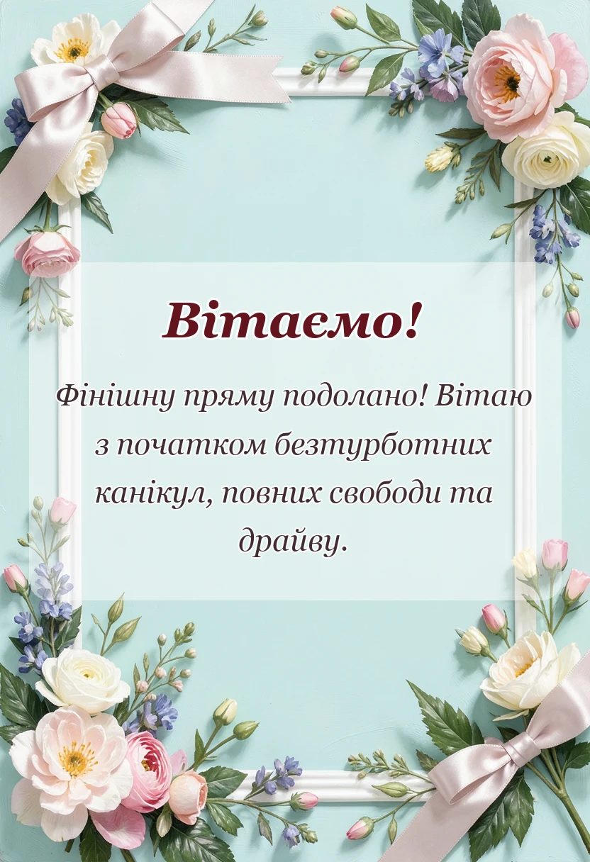 листівка з побажанням - картинки з останнім дзвоником