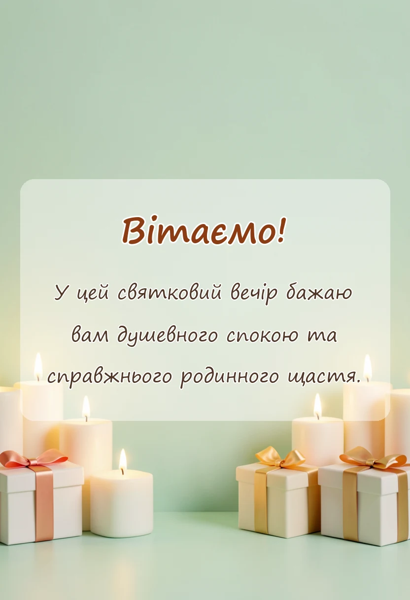 святкова картинка: картинки зі святим вечором та різдвом христовим