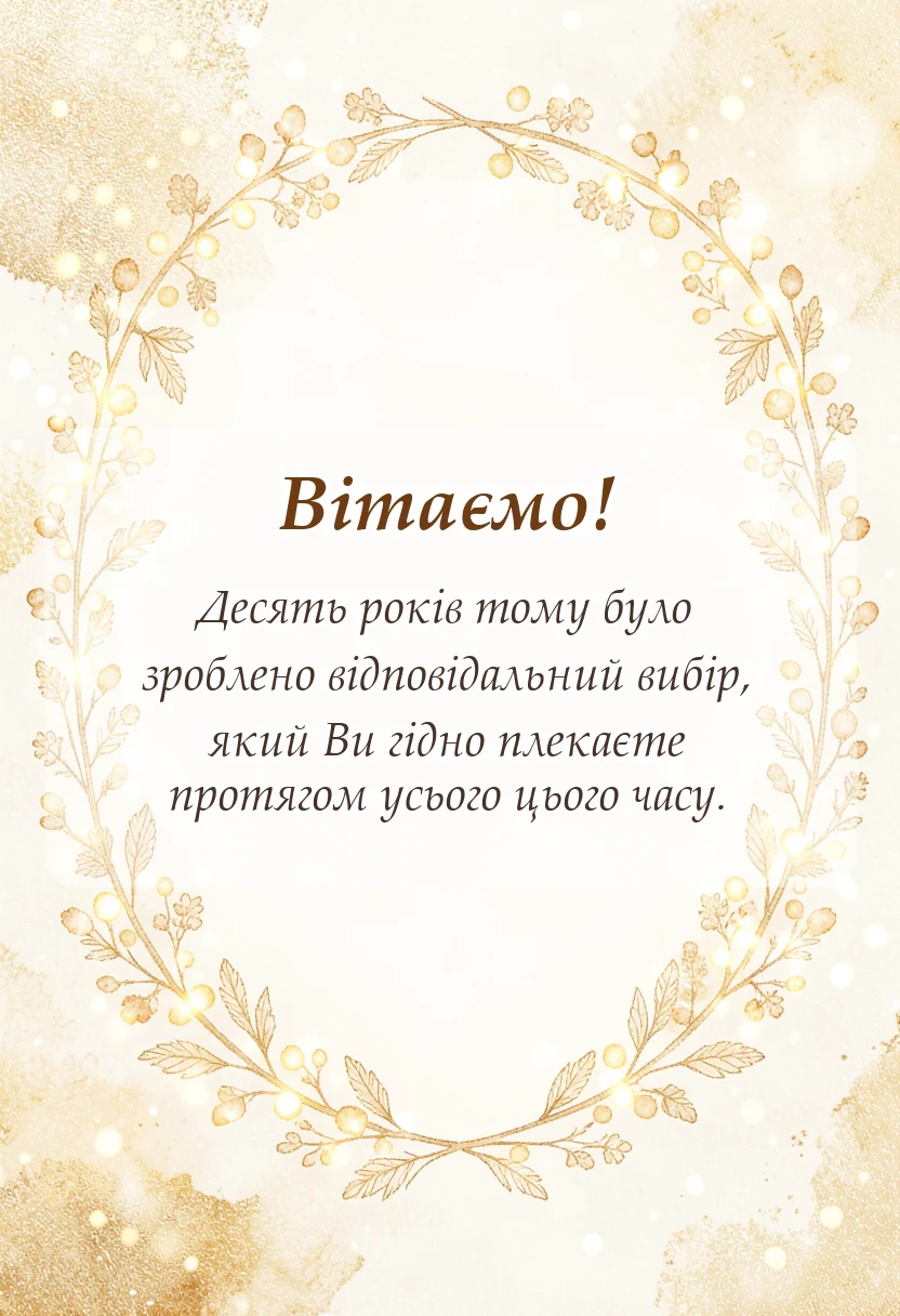 красива листівка: картинки чоловікові з 10 роками весілля