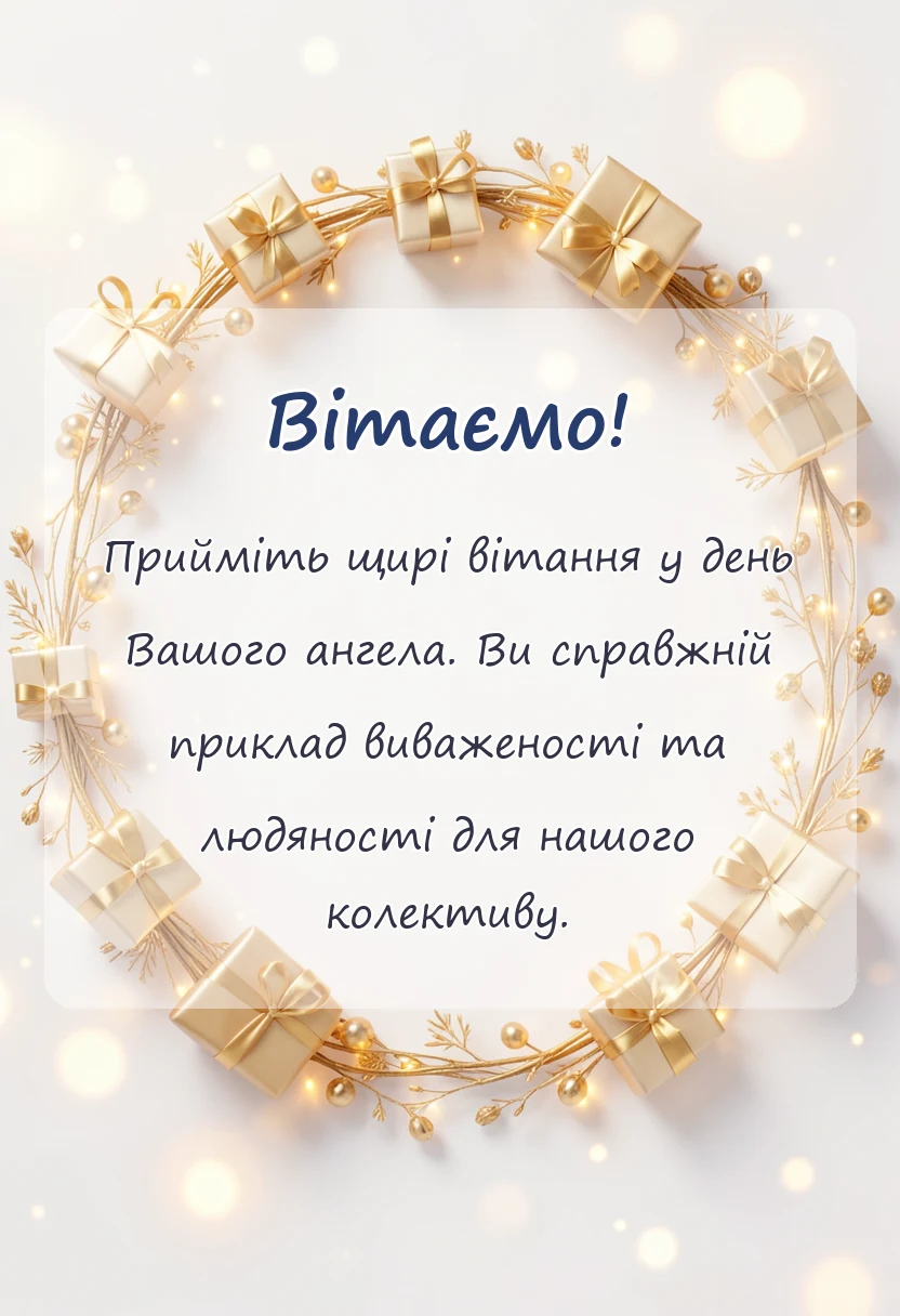 вітальна листівка - привітання з днем ангела людмили