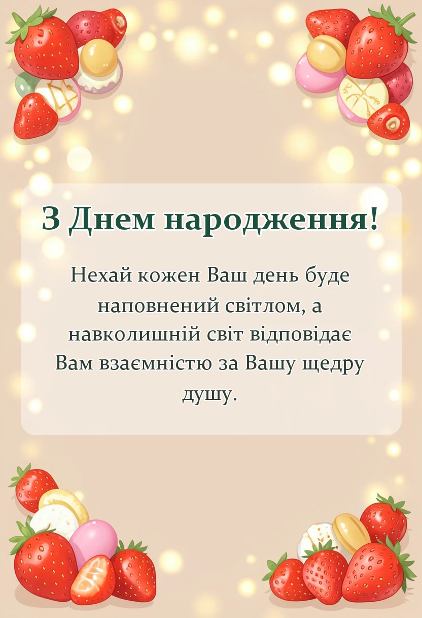 вітальна листівка - привітання з днем народження свасі