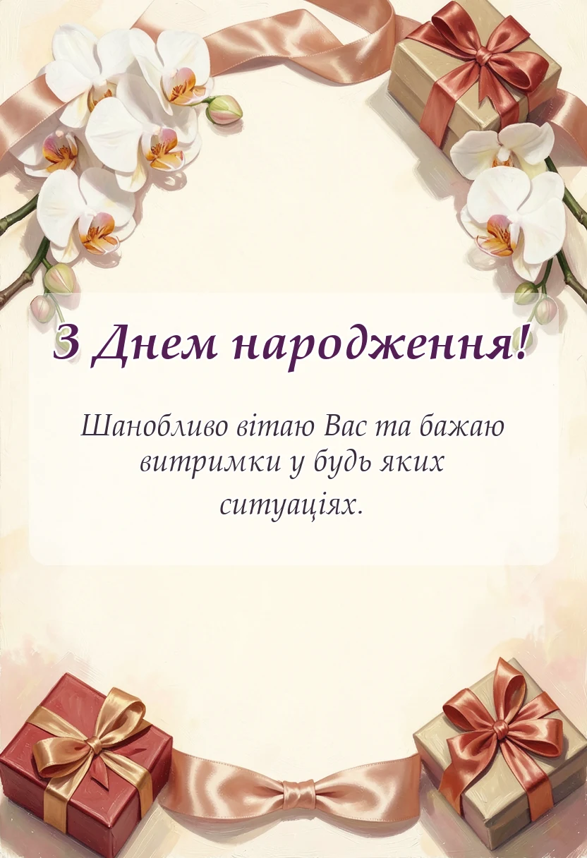 вітальна листівка - що бажають на день народження