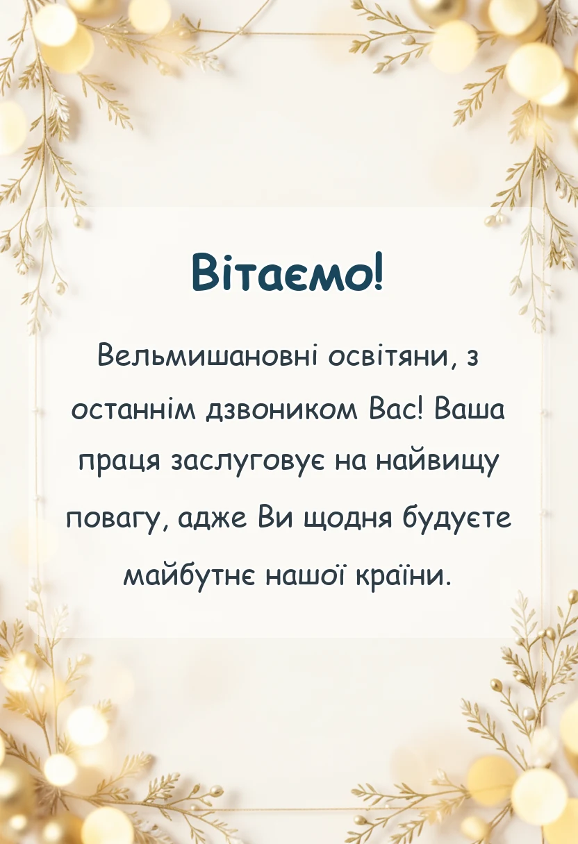 листівка з побажанням - привітання з останнім дзвоником прикольні своїми словами