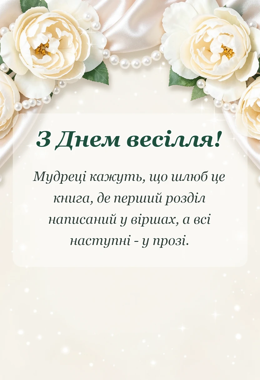 листівка з побажанням - прикольні тости на весілля