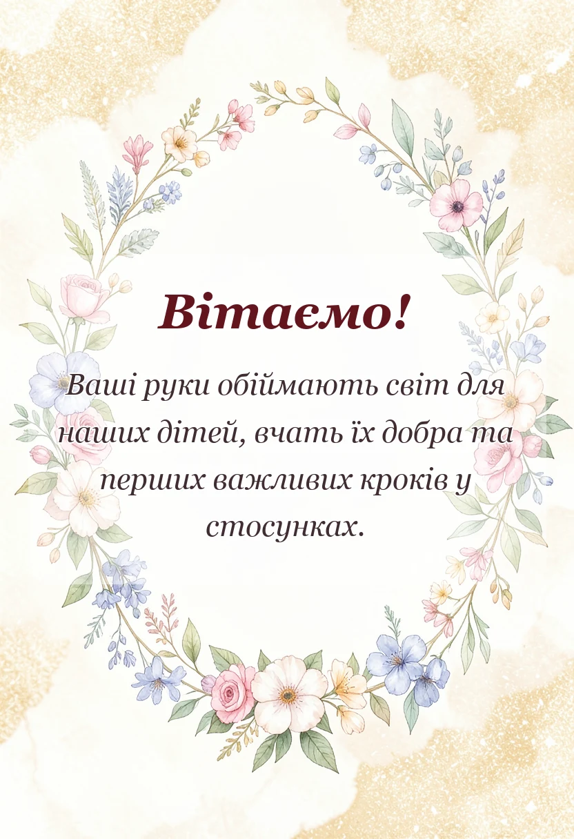 святкова картинка: подяка вихователям своїми словами