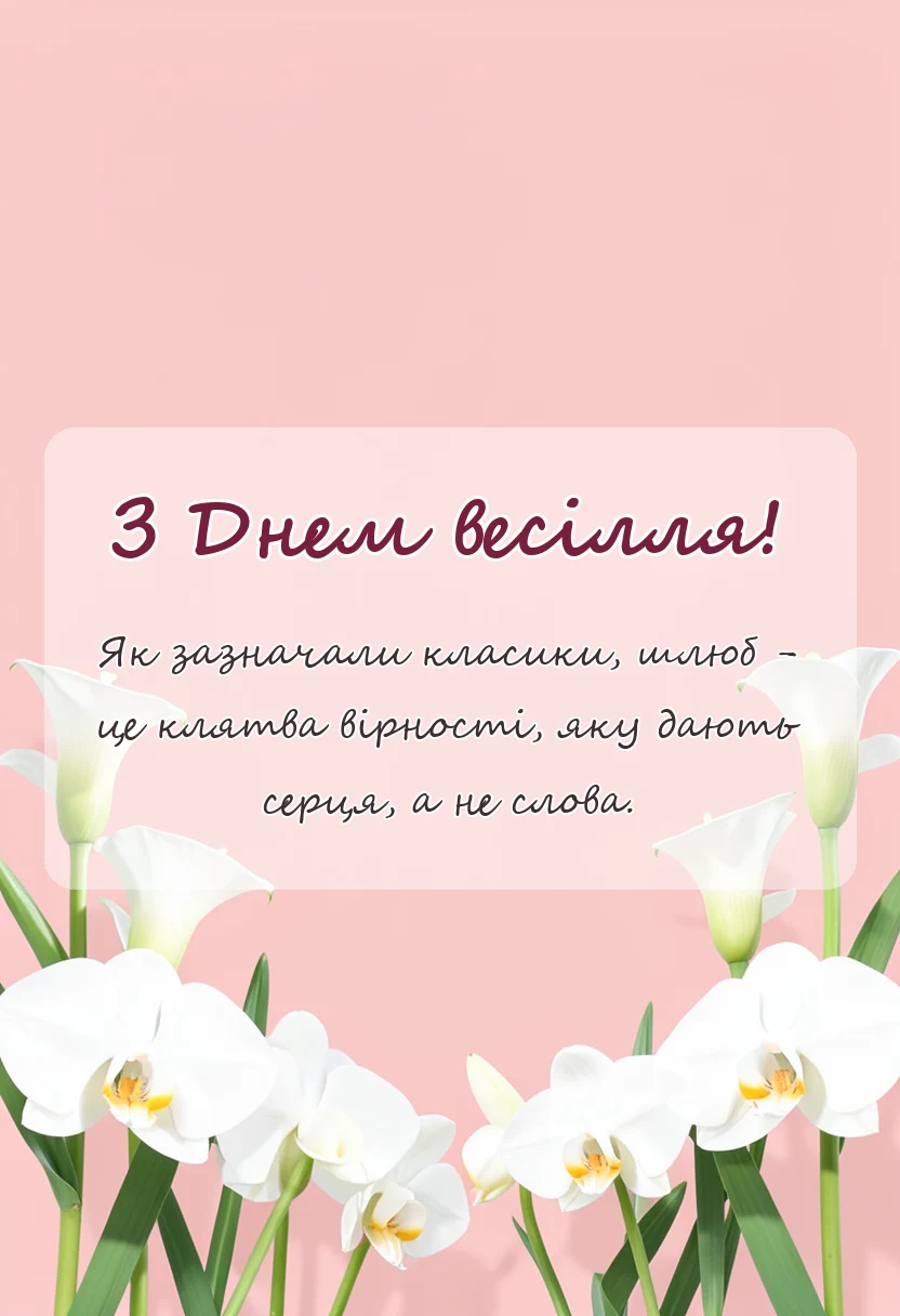 святкова картинка: цитати про весілля