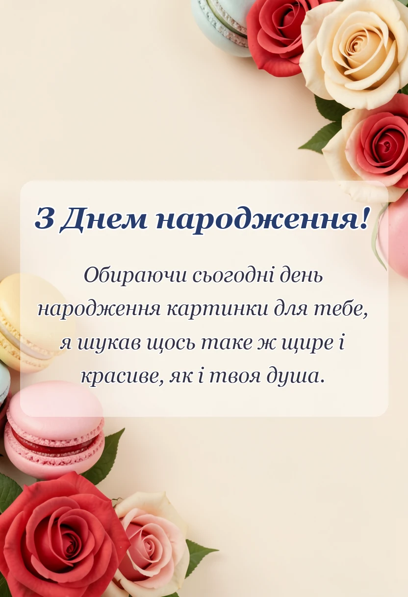 вітальна листівка - привітання з днем народження картинки
