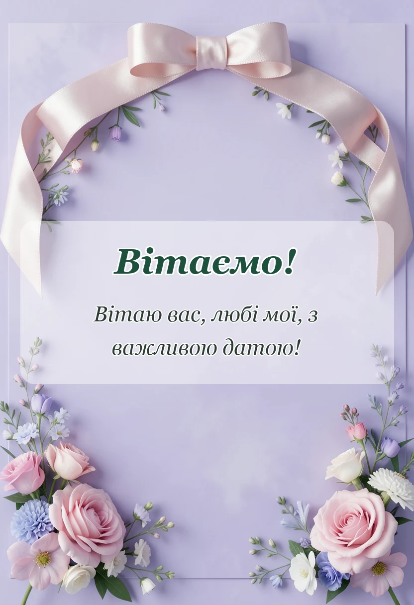 вітальна листівка - привітання з кораловим весіллям батькам