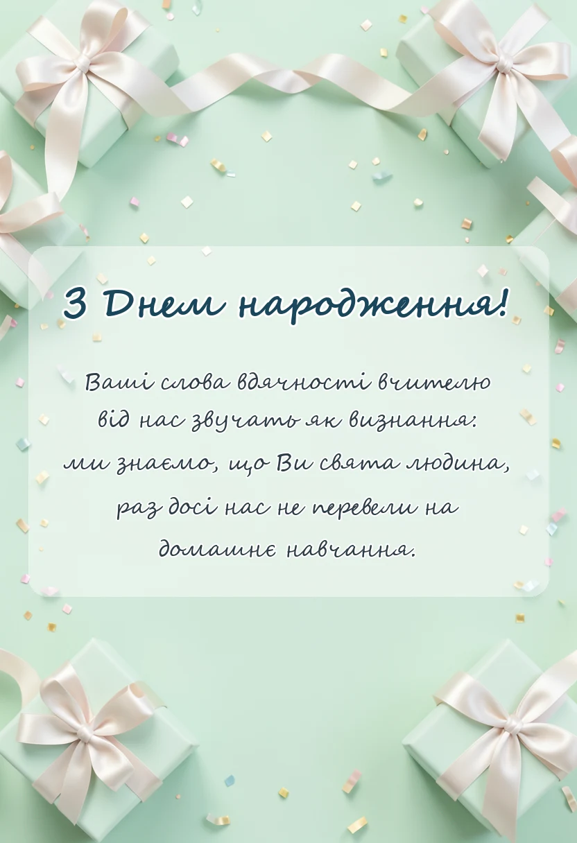 унікальна листівка - листівка подяка вчителю ідеї тексти шаблони