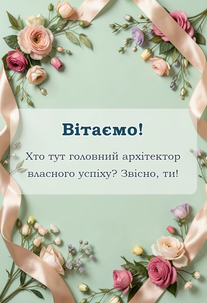 унікальна листівка - привітання з днем будівельника