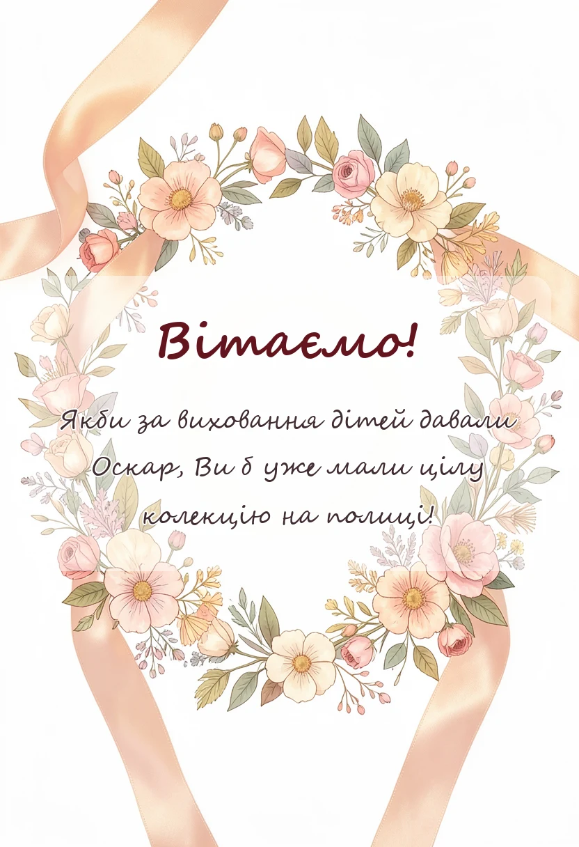 вітальна листівка - подяка вихователям своїми словами