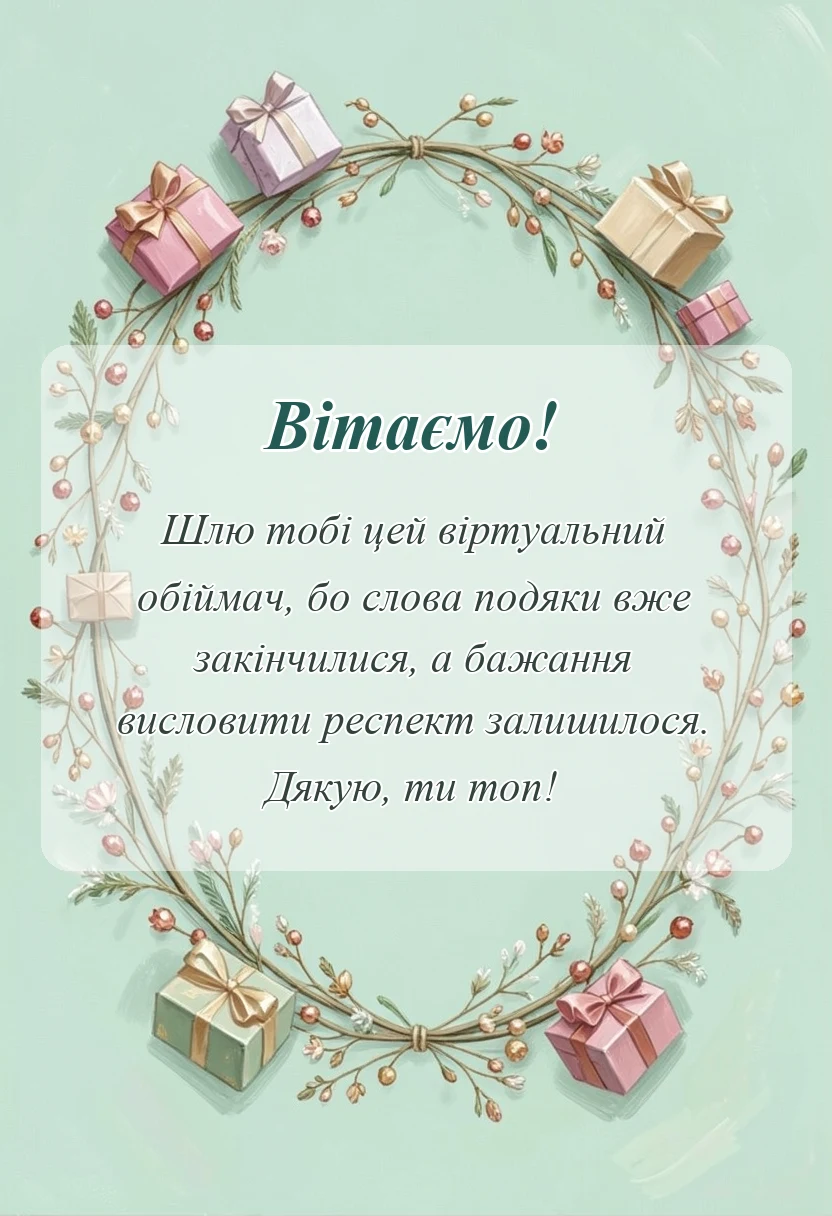 вітальна листівка - подяка картинки