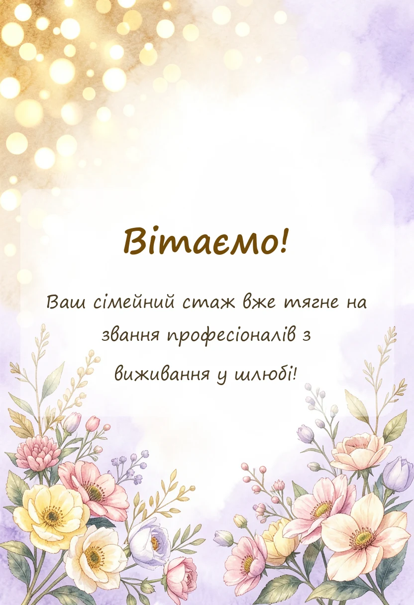 вітальна листівка - привітання з річницею весілля 20 років у віршах