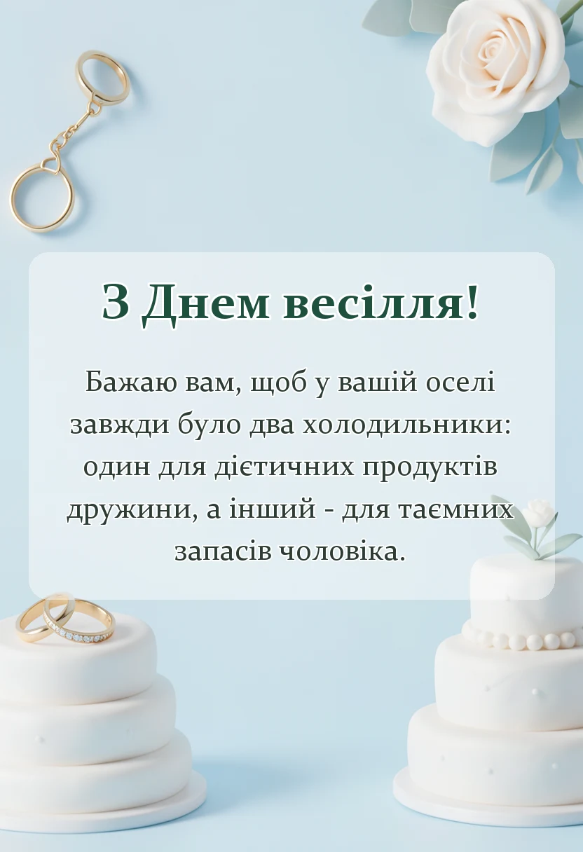 листівка з побажанням - прикольні тости на весілля