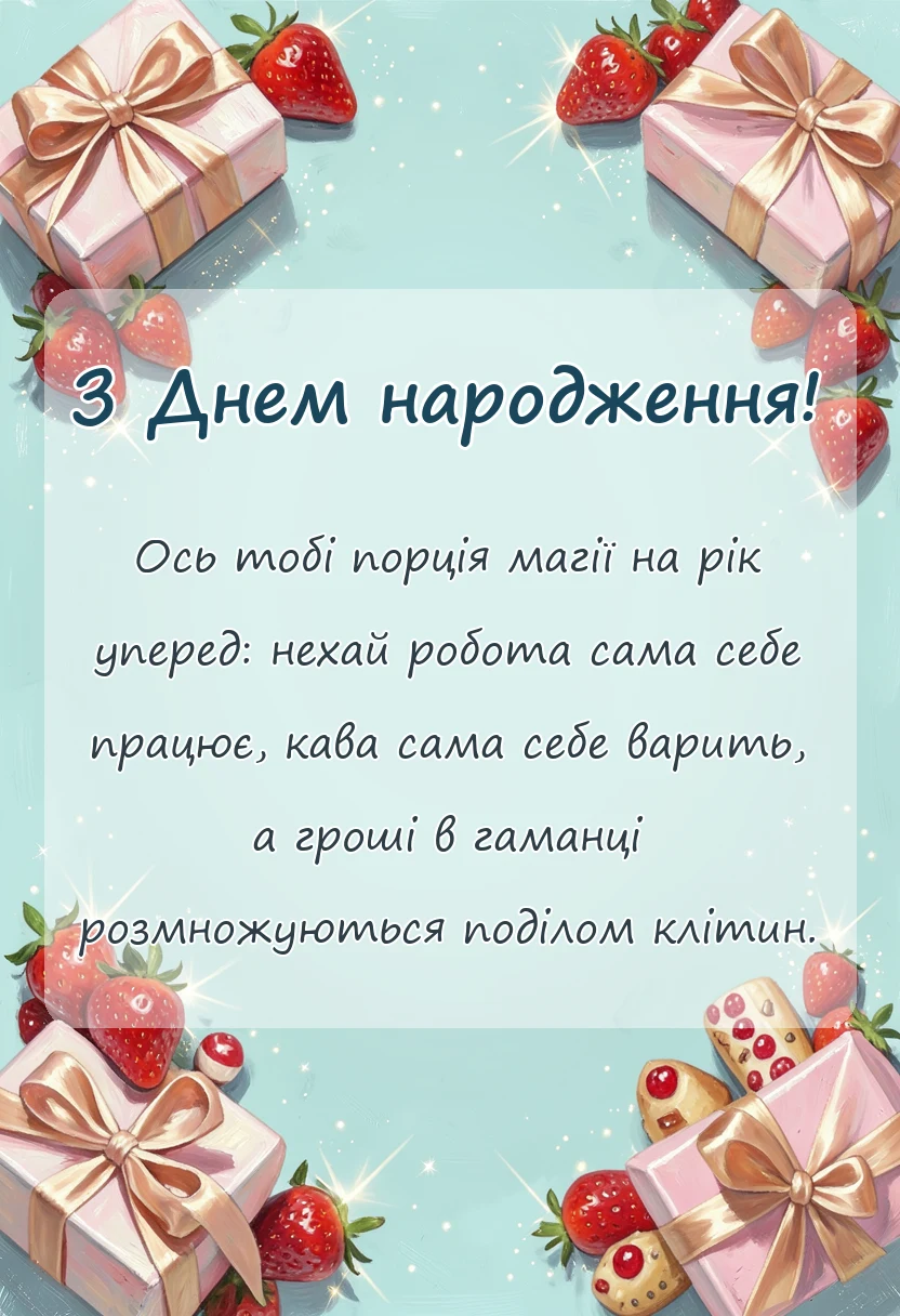 красива листівка: що побажати на день народження коротко