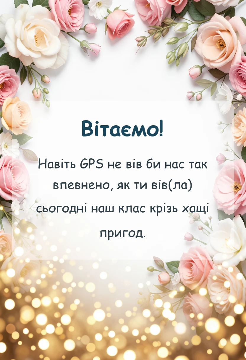 унікальна листівка - подяка класному керівнику за екскурсію