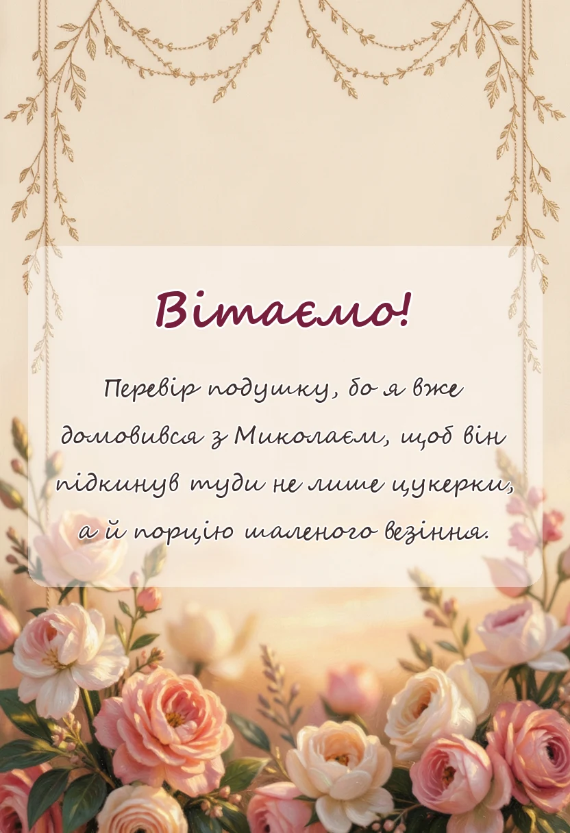 унікальна листівка - картинки привітання з днем святого миколая