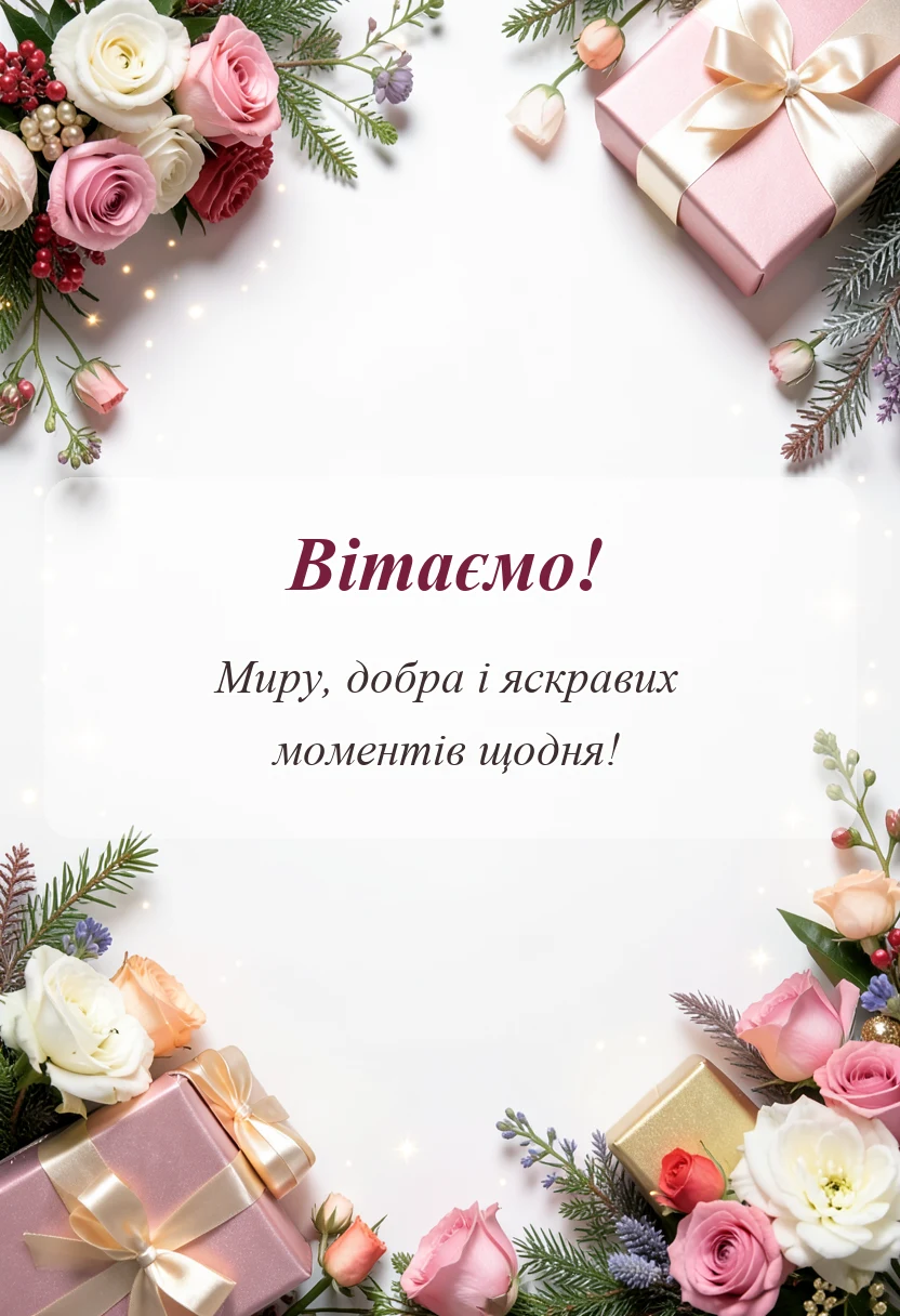 красива листівка: привітання з днем ангела віктора