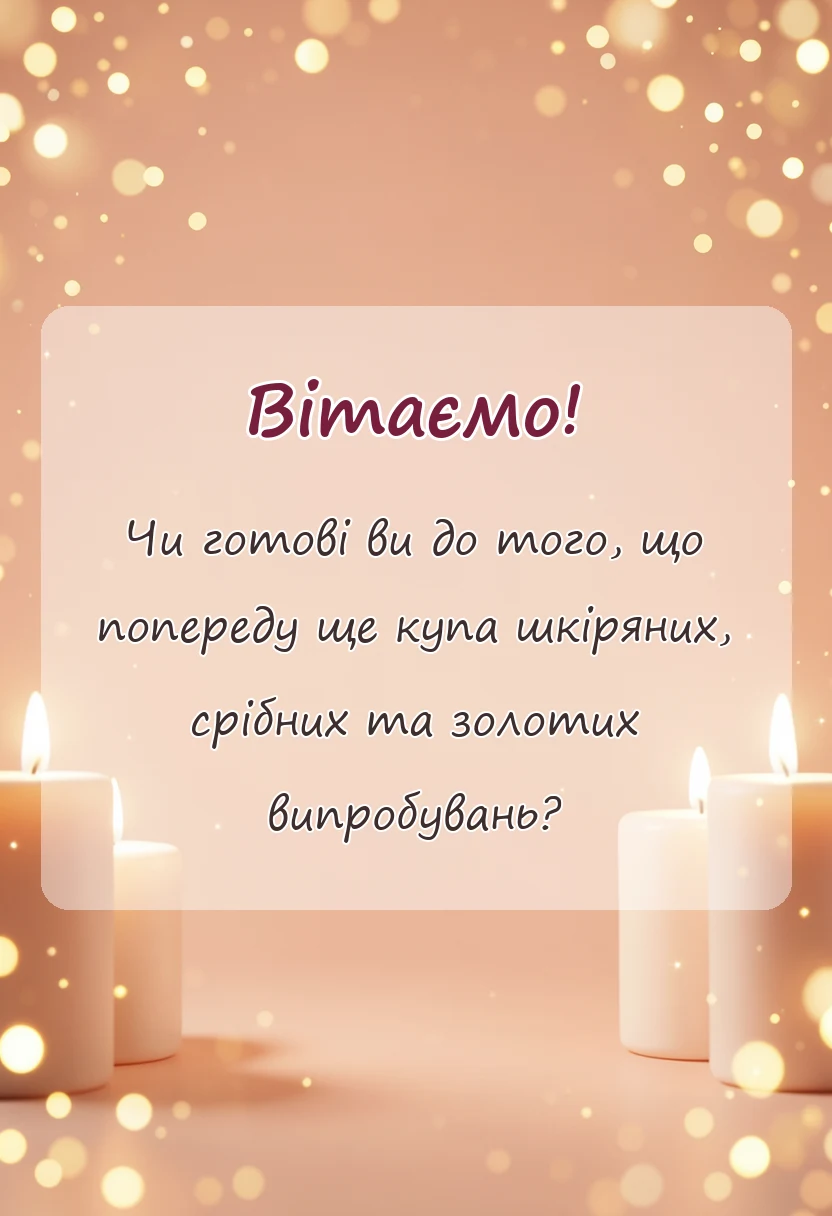 вітальна листівка - привітання з річницею весілля 3 роки шкіряне весілля своїми словами