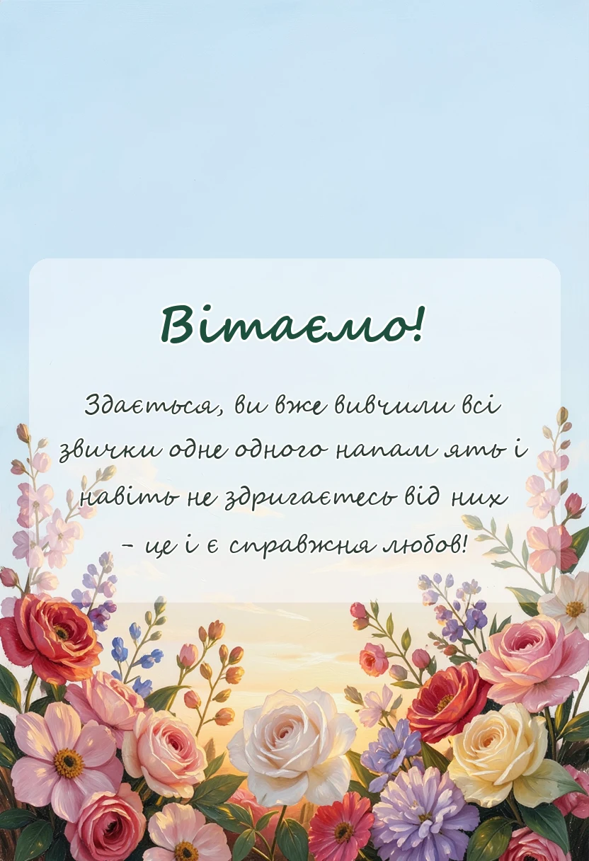 листівка з побажанням - привітання з річницею весілля 20 років у віршах