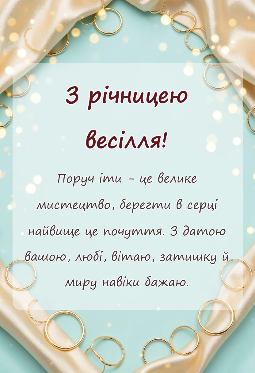 красива листівка: картинки з річницею весілля привітання листівки