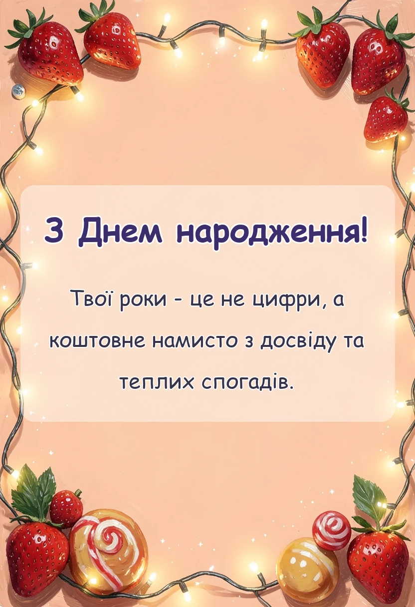 святкова картинка: привітання з днем народження дорослому