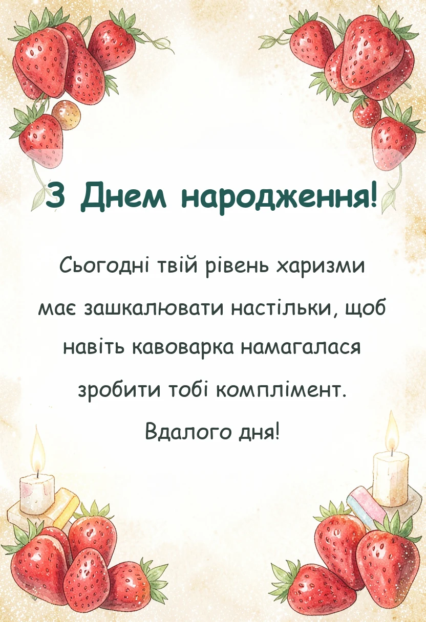 красива листівка: побажання гарного дня своїми словами