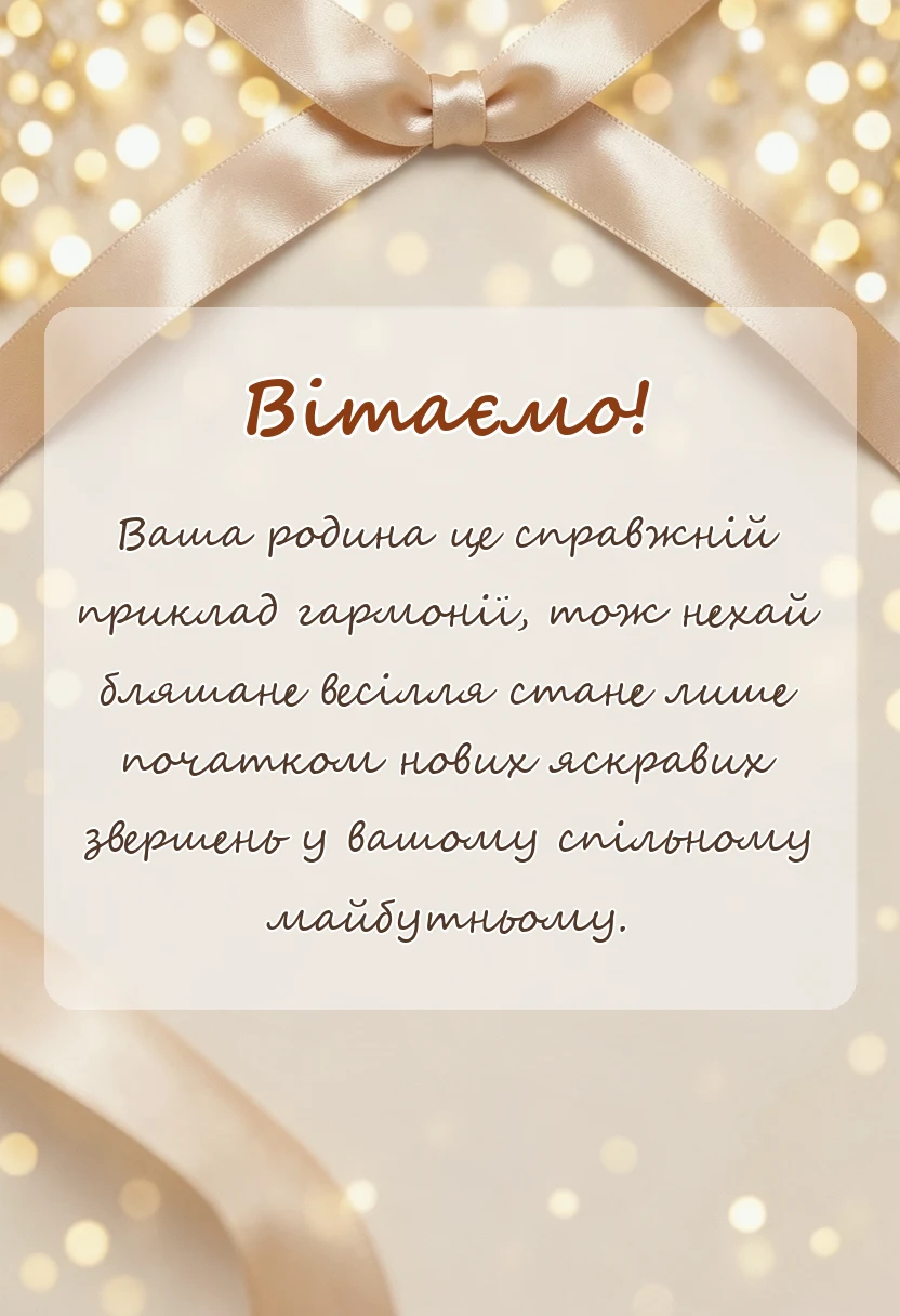 вітальна листівка - привітання з річницею весілля 8 років