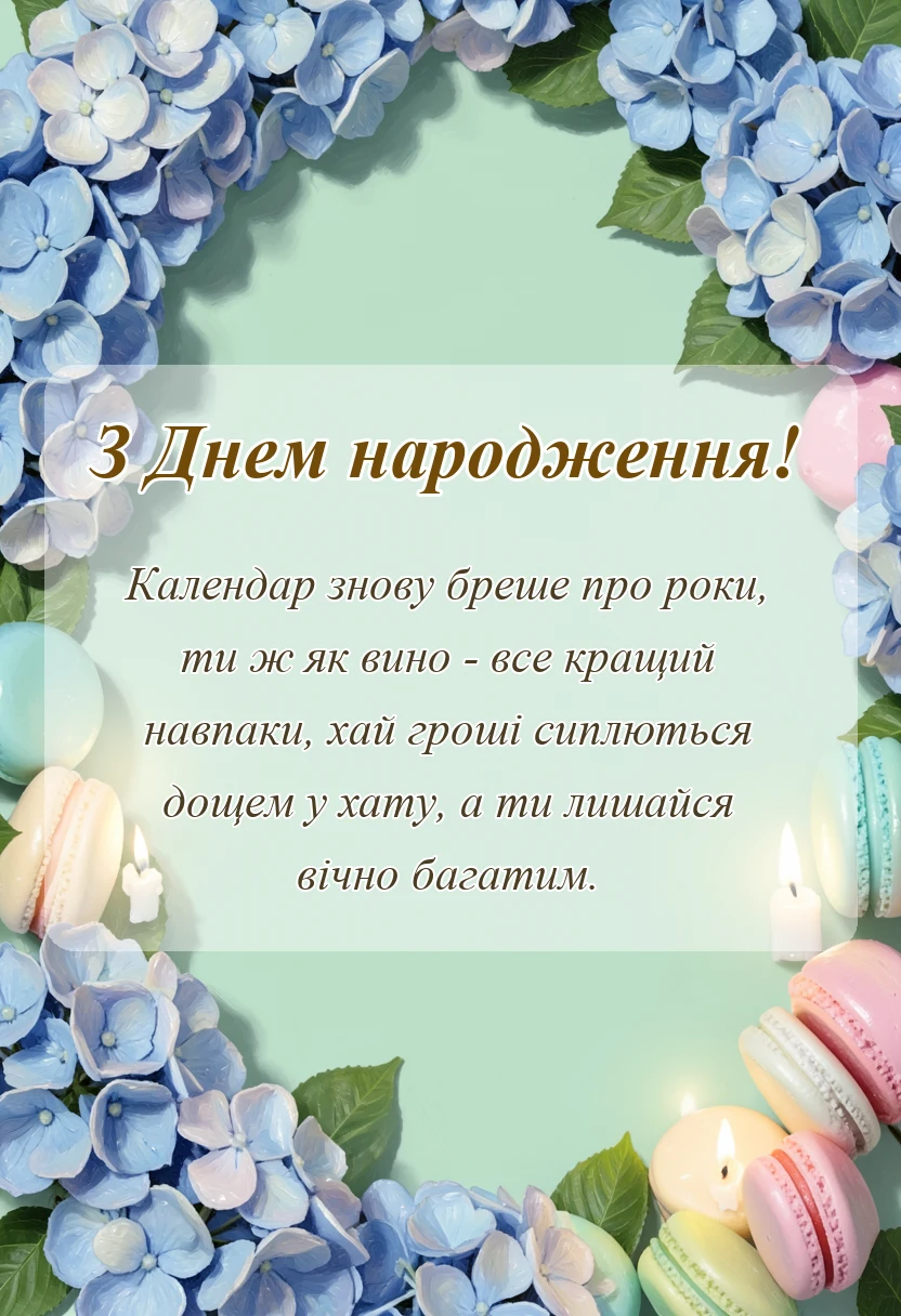 листівка з побажанням - гарне вітання у віршах
