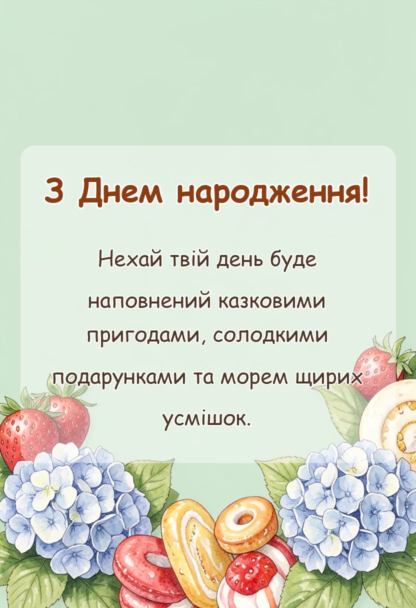 вітальна листівка - картинки з днем народження дівчинці