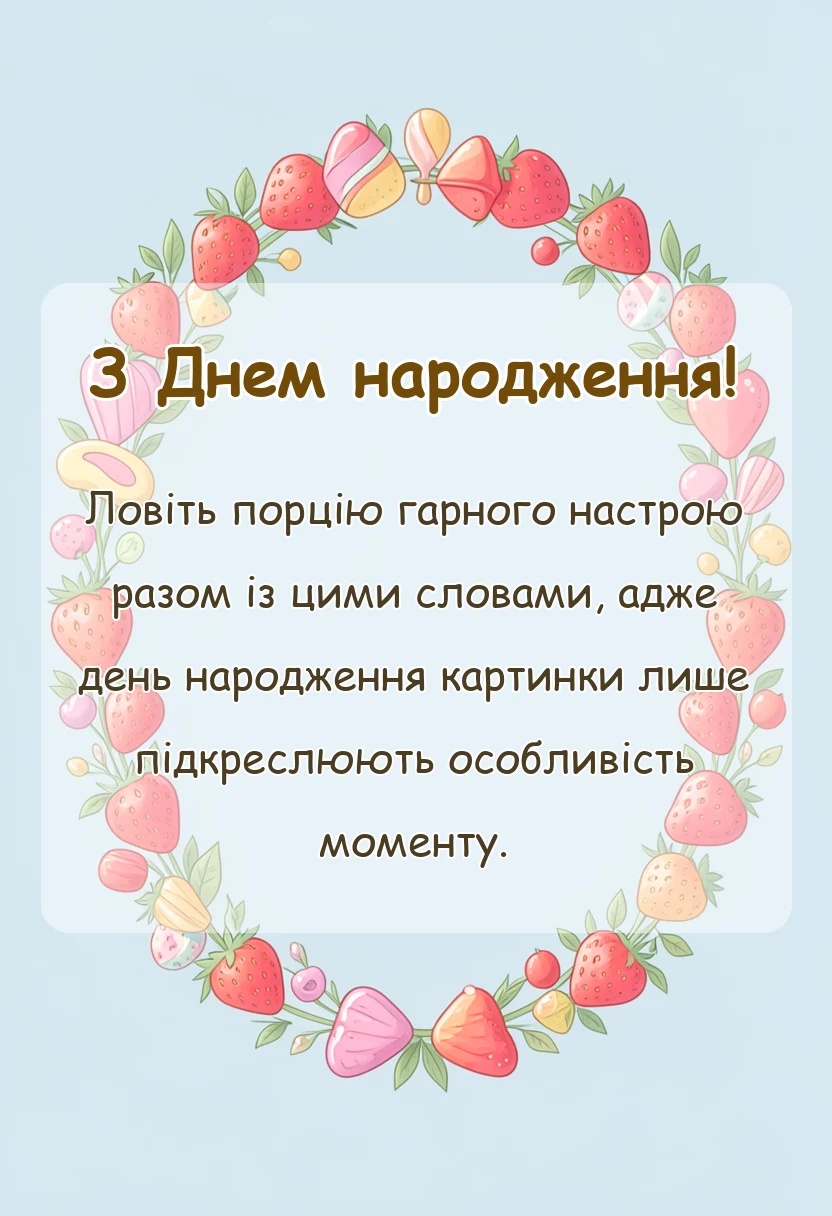 красива листівка: привітання з днем народження картинки