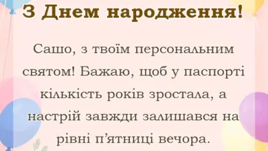 унікальна листівка - привітання з днем народження саші прикольні