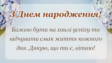 листівка з побажанням - сучасні привітання з днем народження