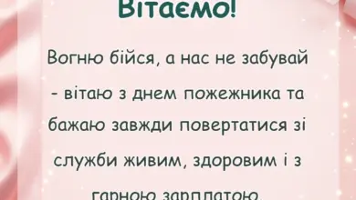вітальна листівка - прикольні привітання з днем пожежника