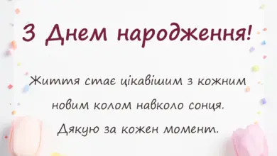 вітальна листівка - підпис під фото в інстаграм на день народження
