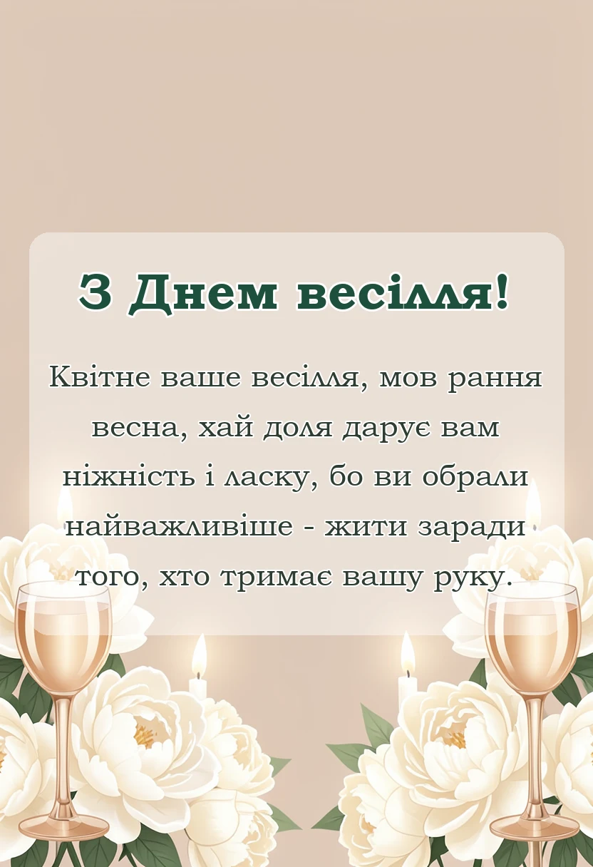 красива листівка: цитати про весілля