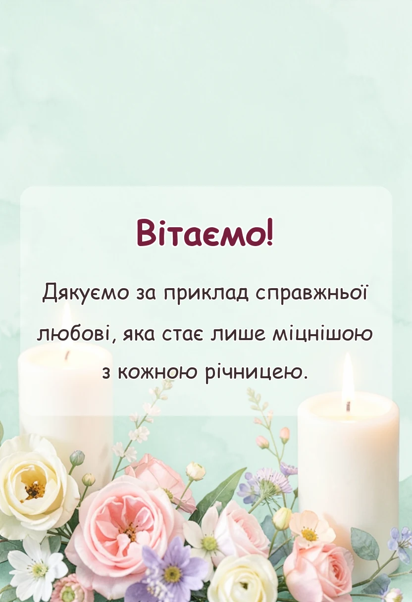 красива листівка: картинки з 50 роками весілля