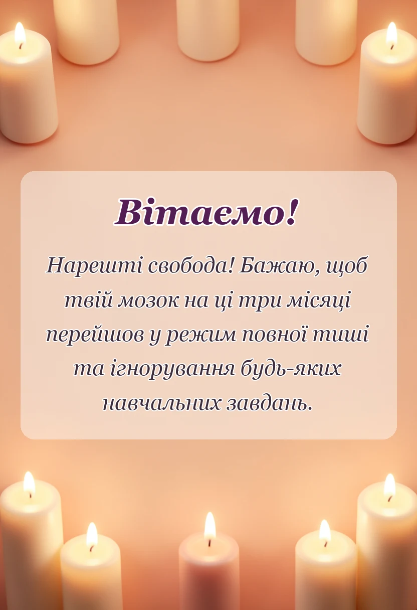 листівка з побажанням - привітання з останнім дзвоником прикольні своїми словами