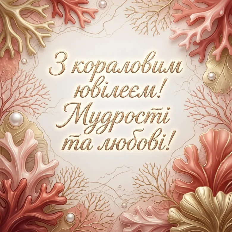 Коралове весілля батьків: мудрості та любові!
