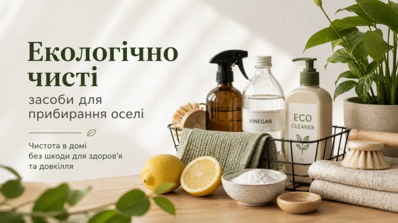 Екологічні засоби для прибирання оселі без хімії